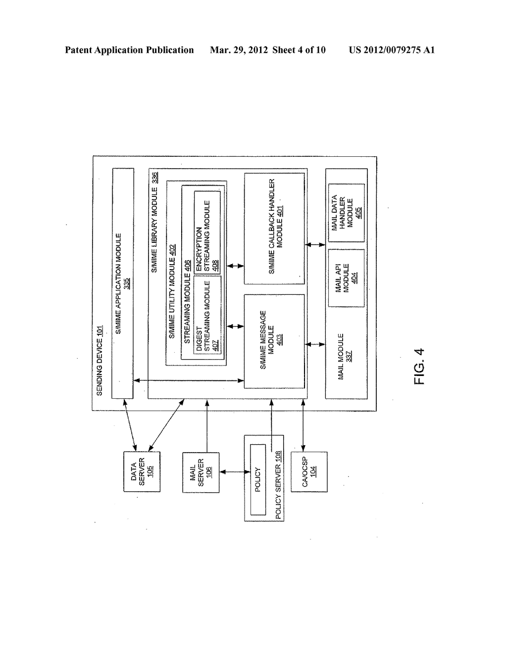 CONTENT FILTERING OF SECURE E-MAIL - diagram, schematic, and image 05