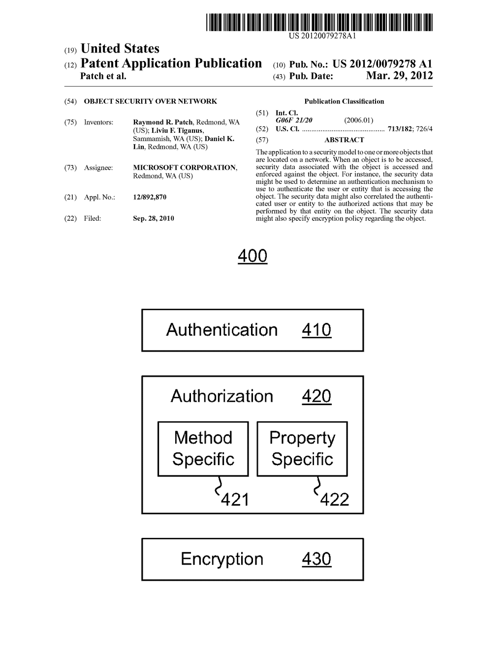 OBJECT SECURITY OVER NETWORK - diagram, schematic, and image 01