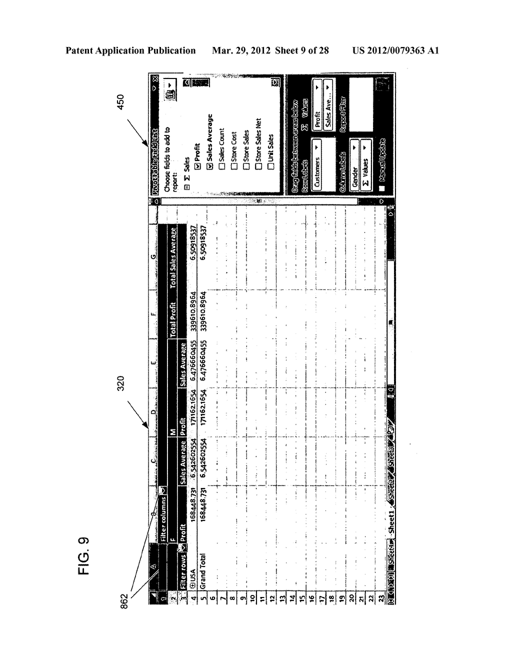 Filtering User Interface for a Data Summary Table - diagram, schematic, and image 10