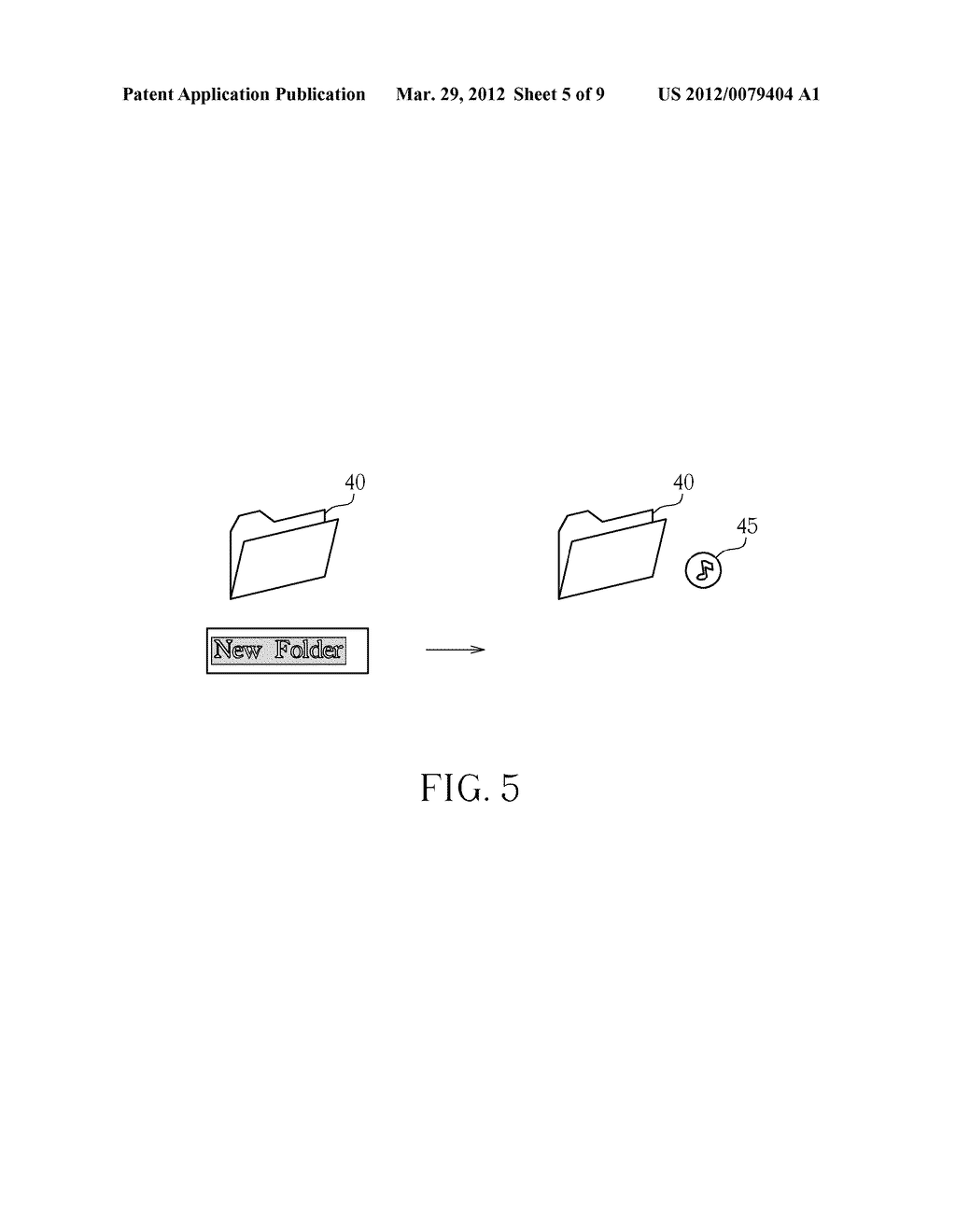 METHOD FOR CREATING AND SEARCHING A FOLDER IN A COMPUTER SYSTEM - diagram, schematic, and image 06