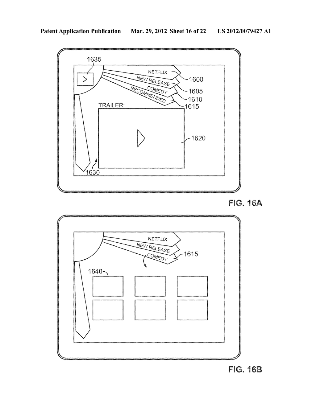 Sprocket  Shaped User Interface for Navigating a Dynamic Collection of     Information - diagram, schematic, and image 17