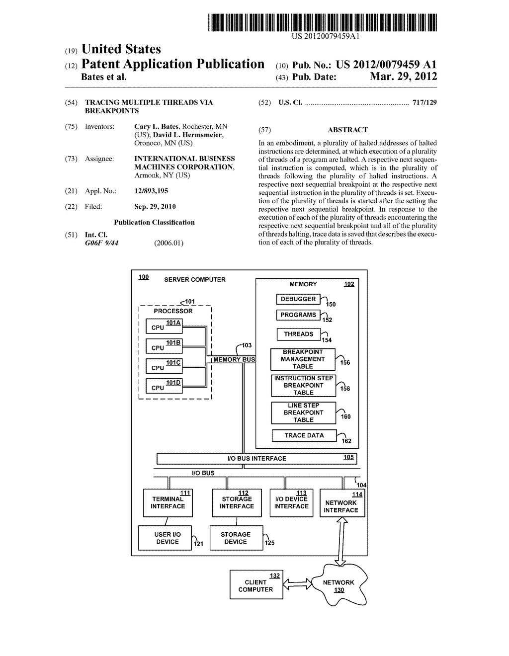 TRACING MULTIPLE THREADS VIA BREAKPOINTS - diagram, schematic, and image 01