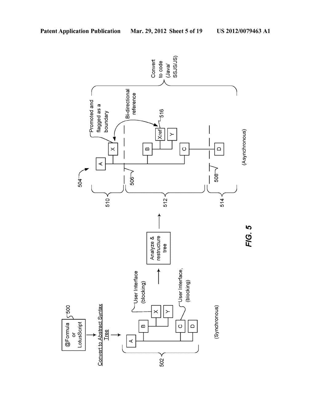 AUTOMATIC SYNCHRONOUS-TO-ASYNCHRONOUS SOFTWARE APPLICATION CONVERTER - diagram, schematic, and image 06