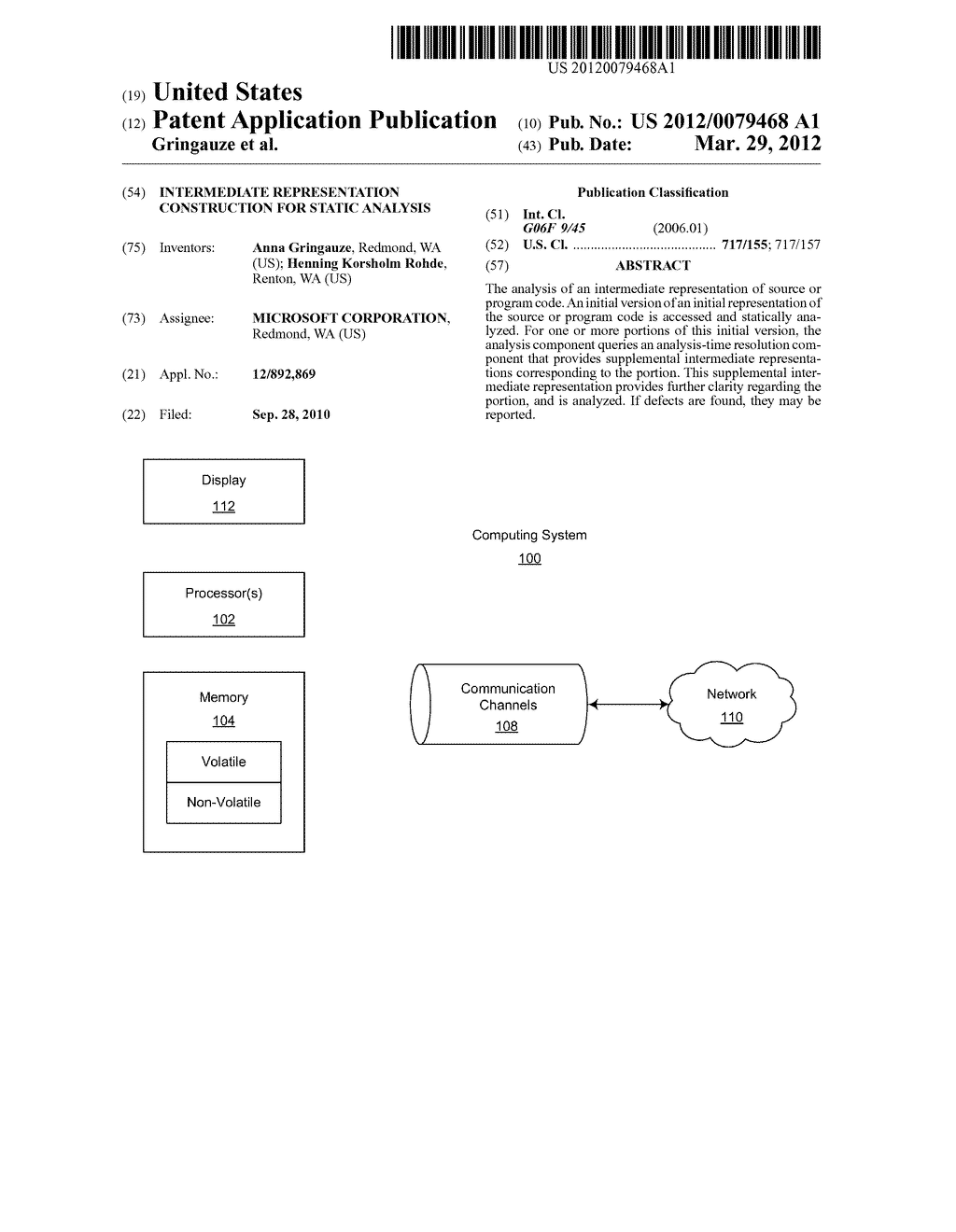 INTERMEDIATE REPRESENTATION CONSTRUCTION FOR STATIC ANALYSIS - diagram, schematic, and image 01