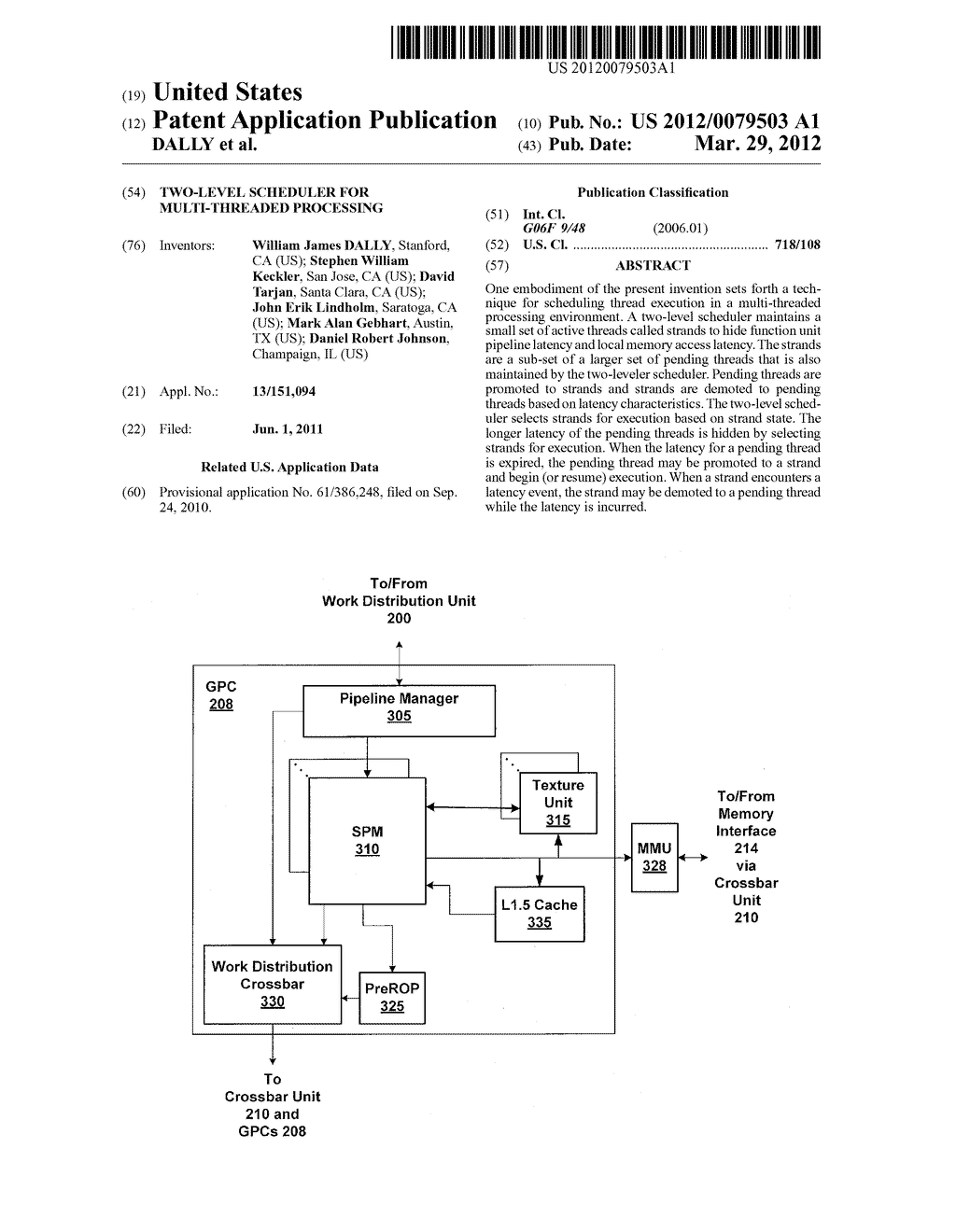 Two-Level Scheduler for Multi-Threaded Processing - diagram, schematic, and image 01