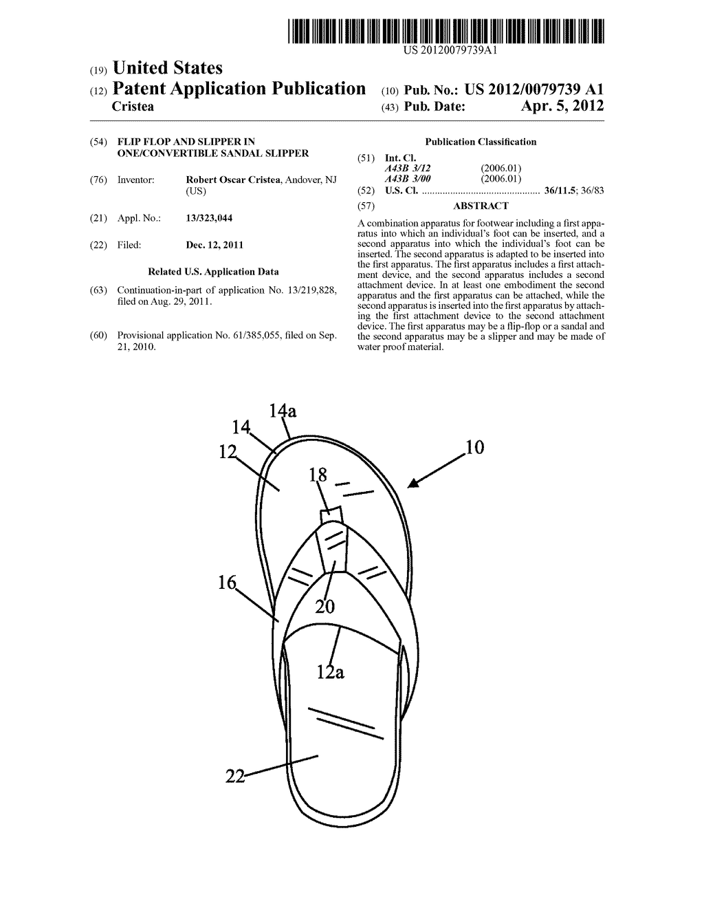 FLIP FLOP AND SLIPPER IN ONE/CONVERTIBLE SANDAL SLIPPER - diagram, schematic, and image 01