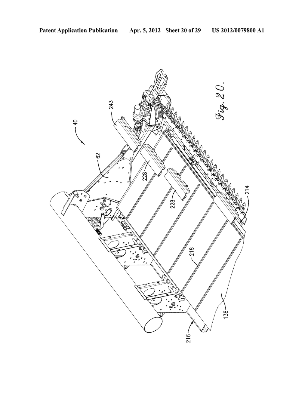 Interlocking Belt Guards for a Draper Header - diagram, schematic, and image 21