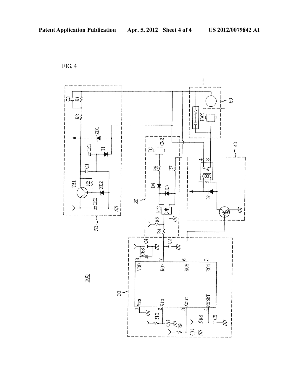 REFRIGERATOR HAVING CIRCULATION FAN CONTROLLER FOR SAVING POWER     CONSUMPTION - diagram, schematic, and image 05