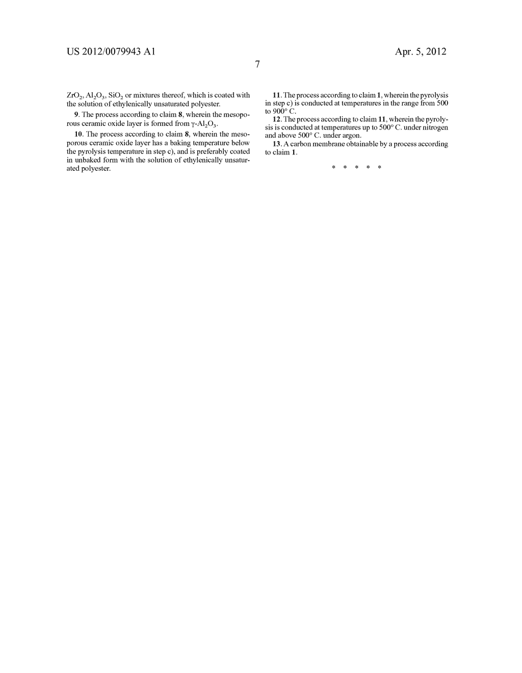 PROCESS FOR PRODUCING CARBON MEMBRANES - diagram, schematic, and image 08