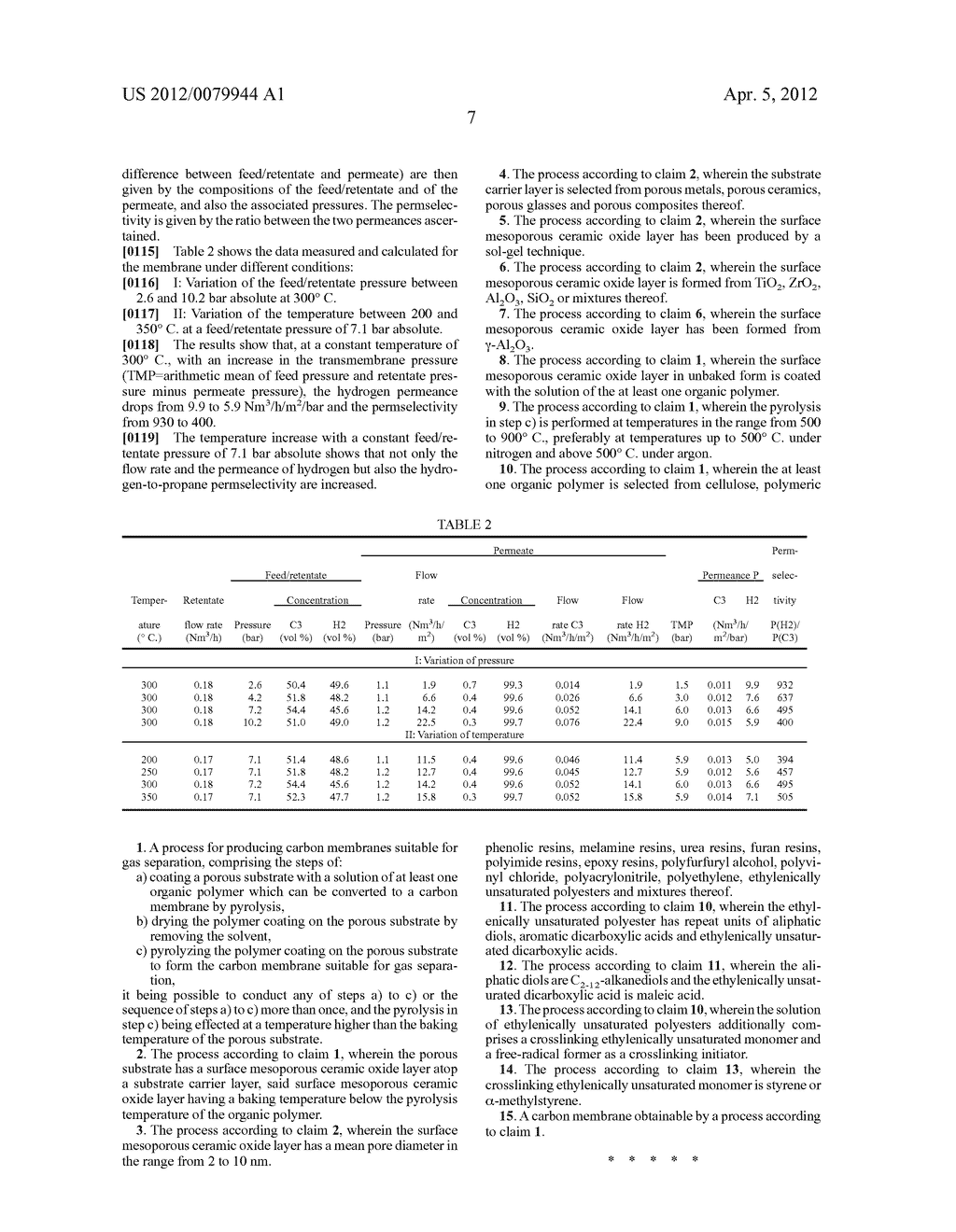 PROCESS FOR PRODUCING CARBON MEMBRANES - diagram, schematic, and image 08