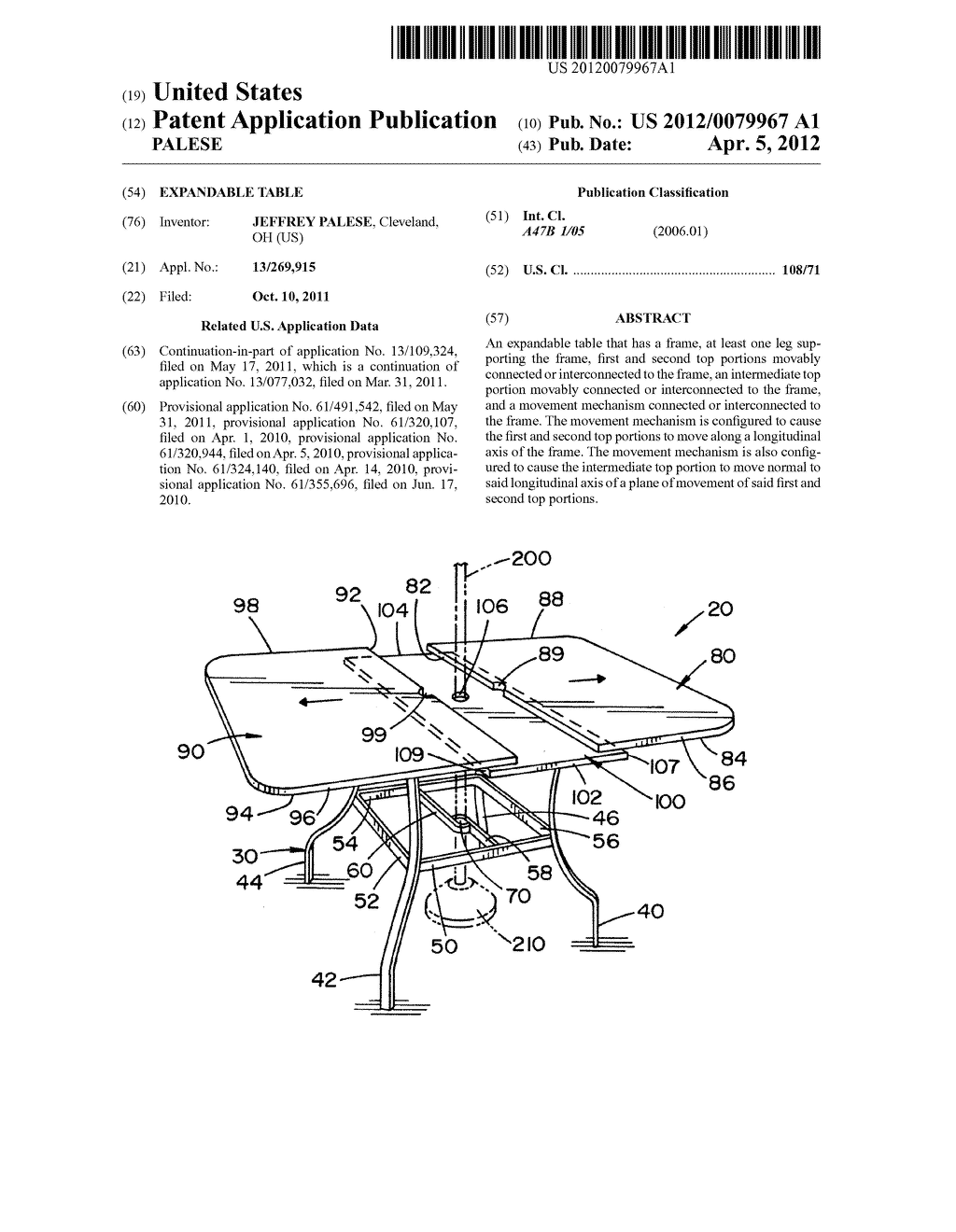 EXPANDABLE TABLE - diagram, schematic, and image 01