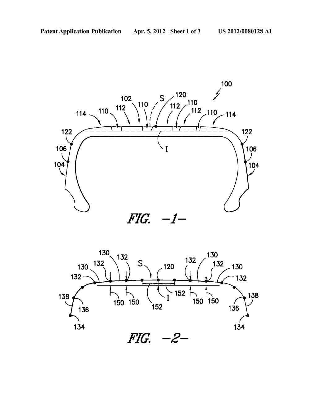 TIRE WITH TREAD PROFILE HAVING CONTINUOUS CURVATURE AND METHOD FOR FORMING     TIRE - diagram, schematic, and image 02