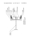 Scraper blade on wheels with a pull handle for leveling dirt diagram and image