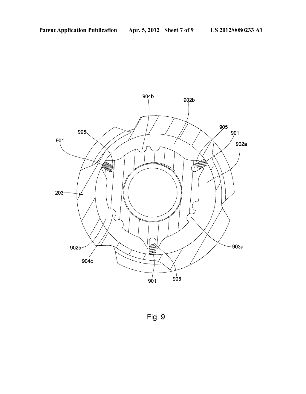 Steering Mechanism with a Ring Disposed about an Outer Diameter of a Drill     Bit - diagram, schematic, and image 08