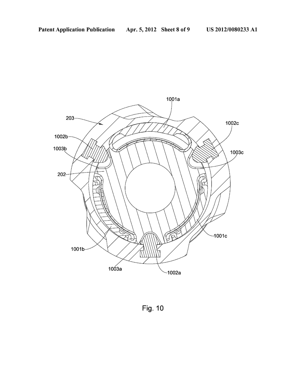 Steering Mechanism with a Ring Disposed about an Outer Diameter of a Drill     Bit - diagram, schematic, and image 09