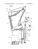 MOUNTING ARRANGEMENT FOR TRACTOR FRONT GRILLE TO SHROUD diagram and image