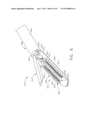 STAPLE CARTRIDGE COMPRISING A VARIABLE THICKNESS COMPRESSIBLE PORTION diagram and image