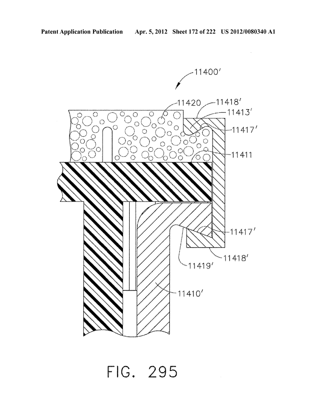 STAPLE CARTRIDGE COMPRISING A VARIABLE THICKNESS COMPRESSIBLE PORTION - diagram, schematic, and image 173