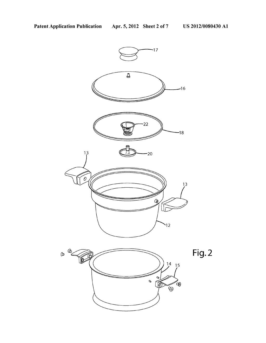 COOKING VESSEL WITH CONDENSATION COLLECTOR - diagram, schematic, and image 03