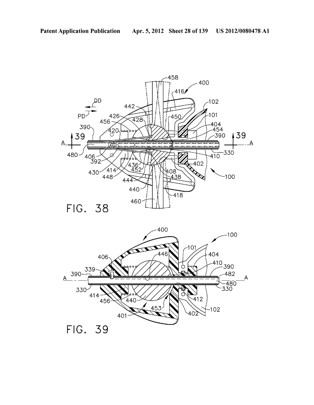 SURGICAL STAPLE CARTRIDGES WITH DETACHABLE SUPPORT STRUCTURES AND SURGICAL     STAPLING INSTRUMENTS WITH SYSTEMS FOR PREVENTING ACTUATION MOTIONS WHEN A     CARTRIDGE IS NOT PRESENT - diagram, schematic, and image 29