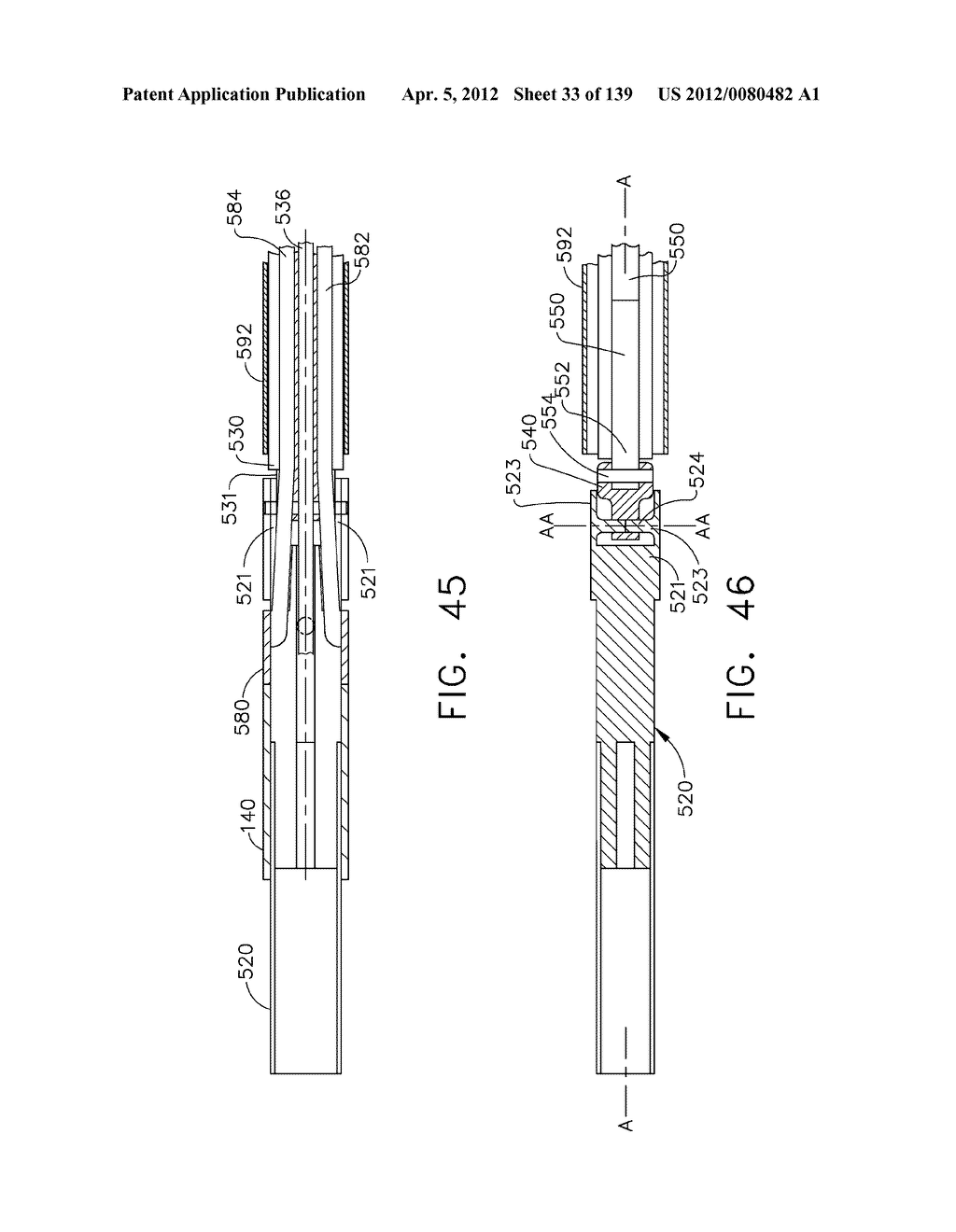 SURGICAL STAPLE CARTRIDGES SUPPORTING NON-LINEARLY ARRANGED STAPLES AND     SURGICAL STAPLING INSTRUMENTS WITH COMMON STAPLE-FORMING POCKETS - diagram, schematic, and image 34