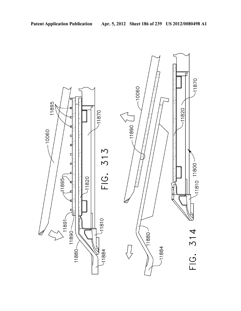 CURVED END EFFECTOR FOR A STAPLING INSTRUMENT - diagram, schematic, and image 187