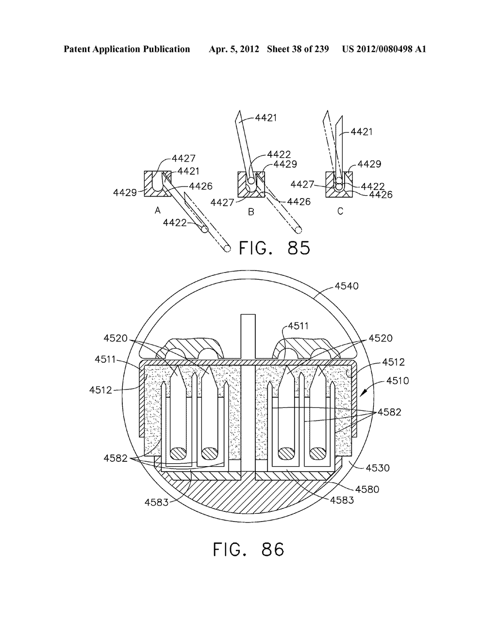 CURVED END EFFECTOR FOR A STAPLING INSTRUMENT - diagram, schematic, and image 39