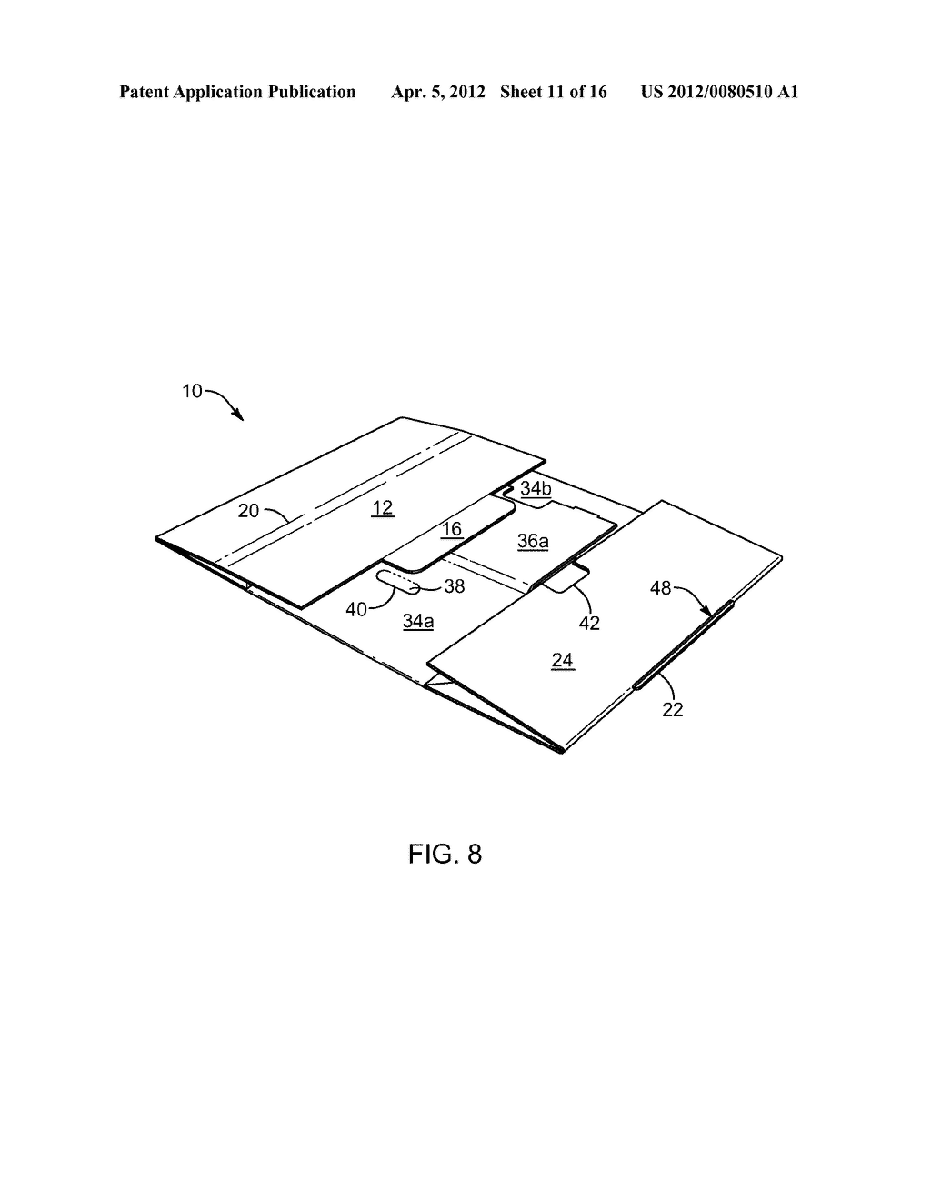 RE-USABLE, KNOCK-DOWN BOX APPARATUS AND METHOD - diagram, schematic, and image 12