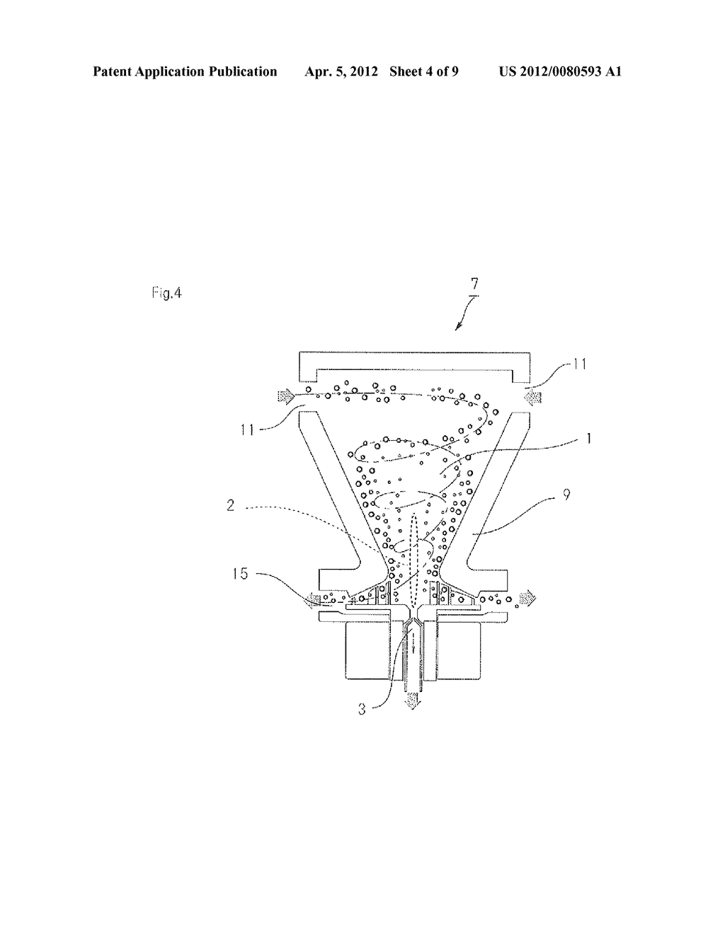 Cyclone Separator Type Mass Analyzing System - diagram, schematic, and image 05