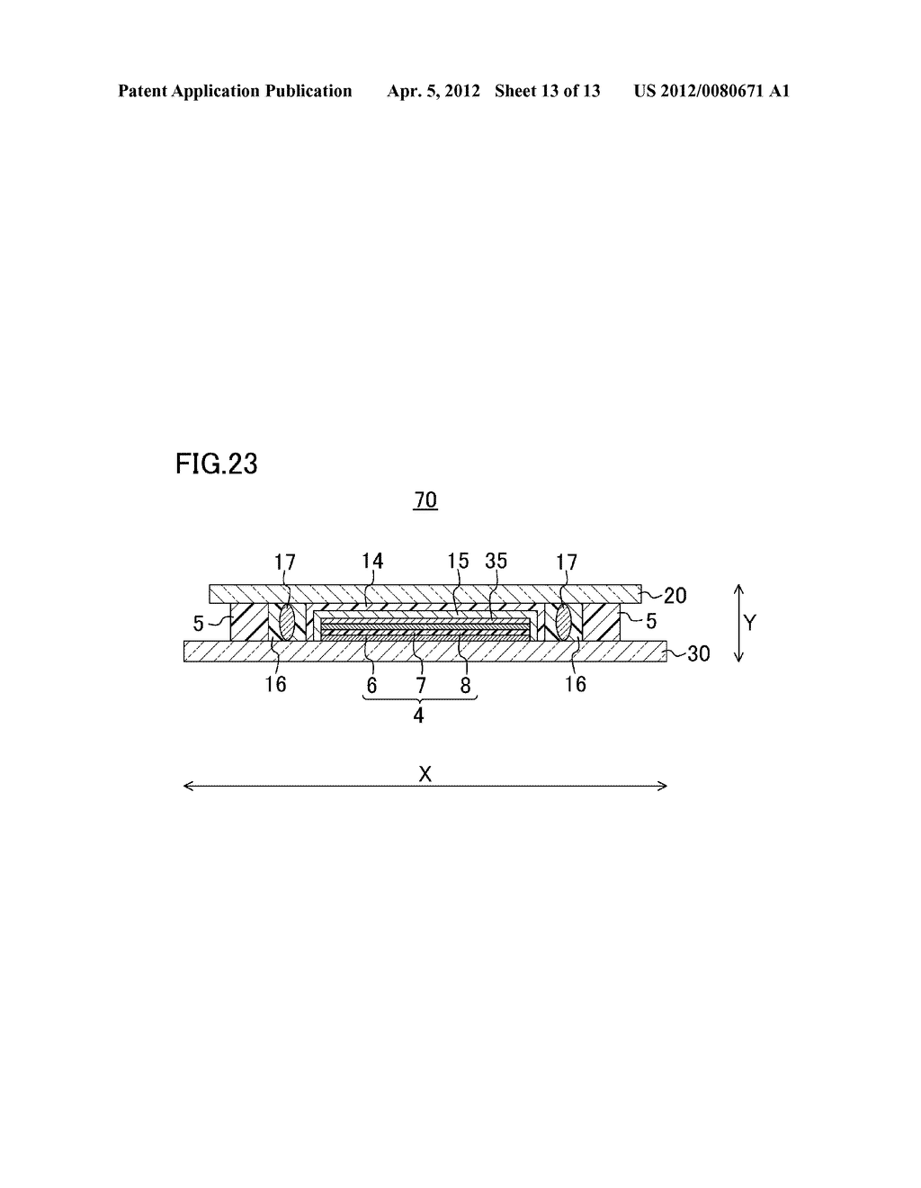 ORGANIC EL DISPLAY DEVICE AND METHOD FOR MANUFACTURING THE SAME - diagram, schematic, and image 14