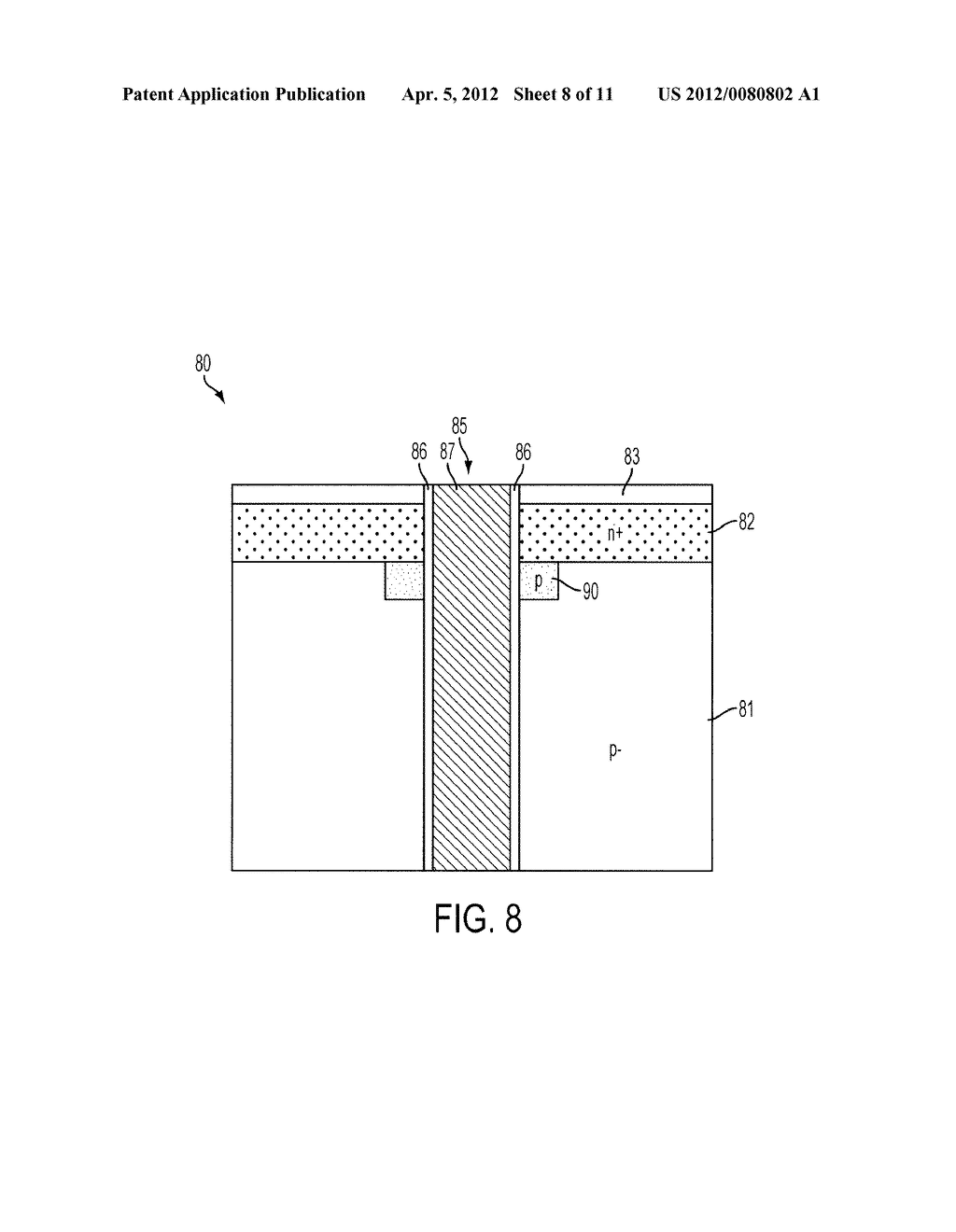 THROUGH SILICON VIA IN N+ EPITAXY WAFERS WITH REDUCED PARASITIC     CAPACITANCE - diagram, schematic, and image 09