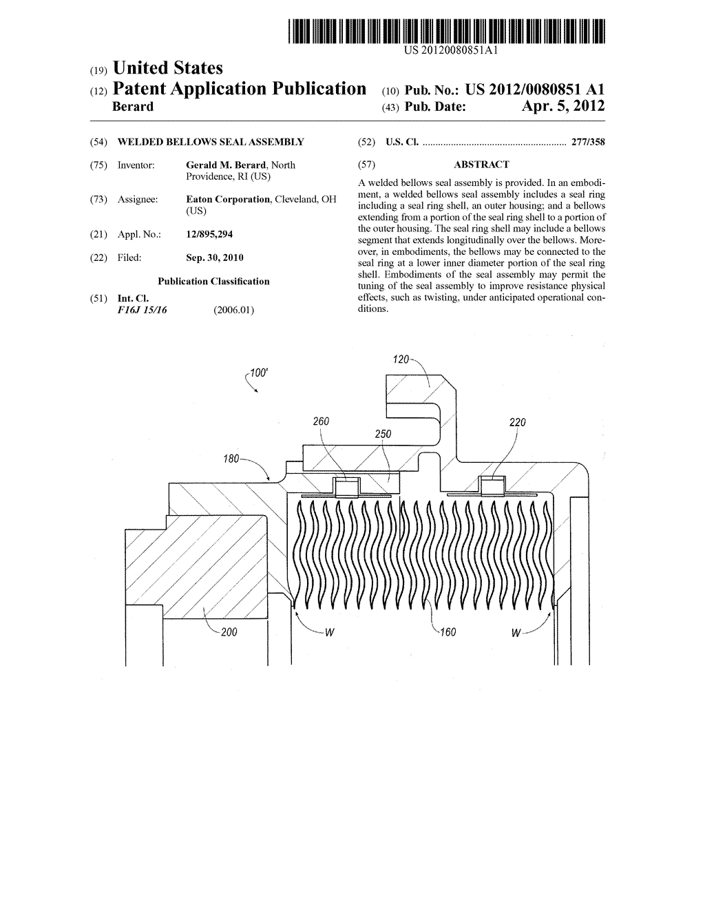 WELDED BELLOWS SEAL ASSEMBLY - diagram, schematic, and image 01