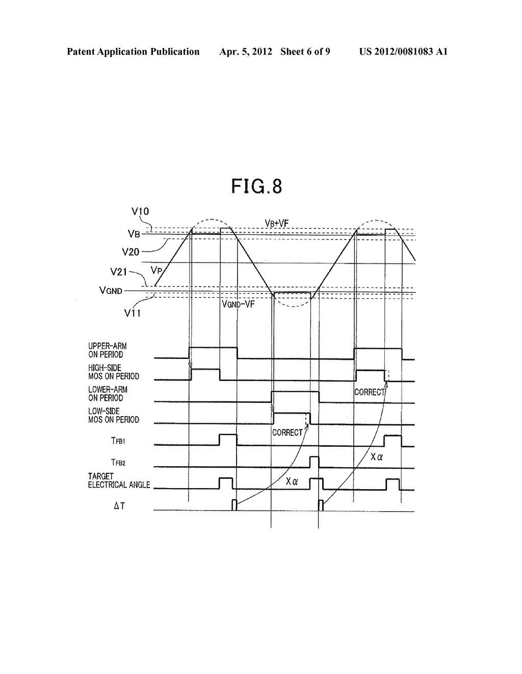 ROTARY ELECTRIC MACHINE FOR RELIABLY DETECTING OFF TIMING OF SWITCHING     ELEMENT - diagram, schematic, and image 07