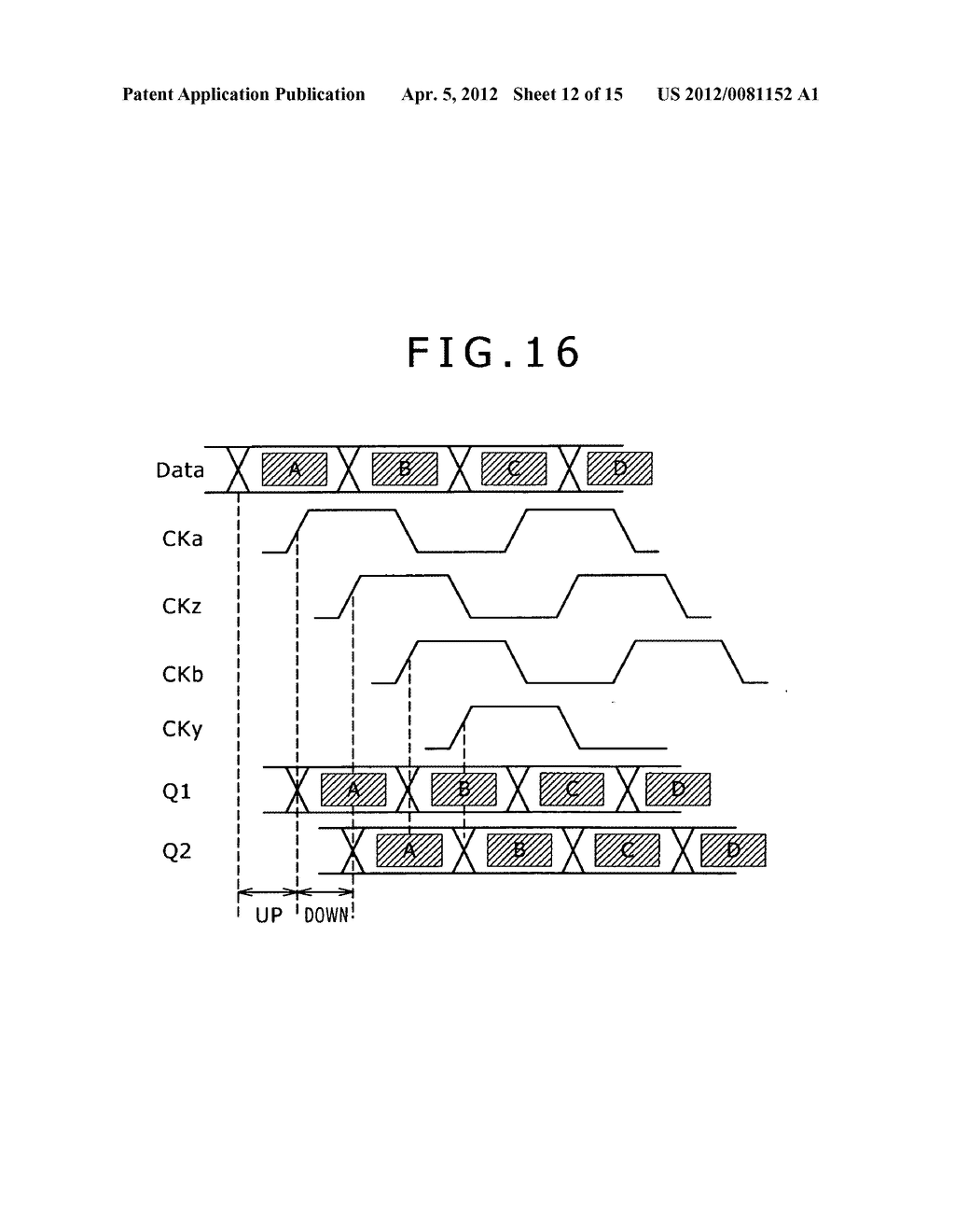 Phase comparator and clock data recovery circuit - diagram, schematic, and image 13