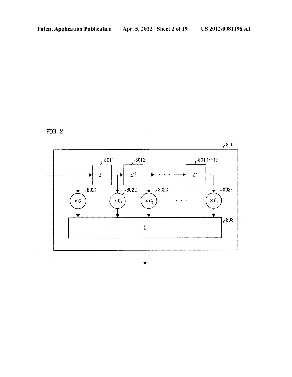 Waveform Shaping Device, Equalizer, Receiving System, Method Of     Controlling Waveform Shaping Device, Control Program, And     Computer-Readable Medium In Which Control Program Is Recorded - diagram, schematic, and image 03