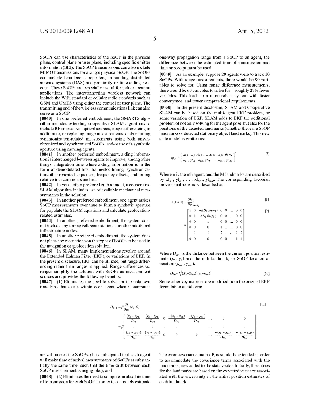 SYSTEM AND METHOD FOR ROBUST NAVIGATION AND GEOLOCATION USING MEASUREMENTS     OF OPPORTUNITY - diagram, schematic, and image 16