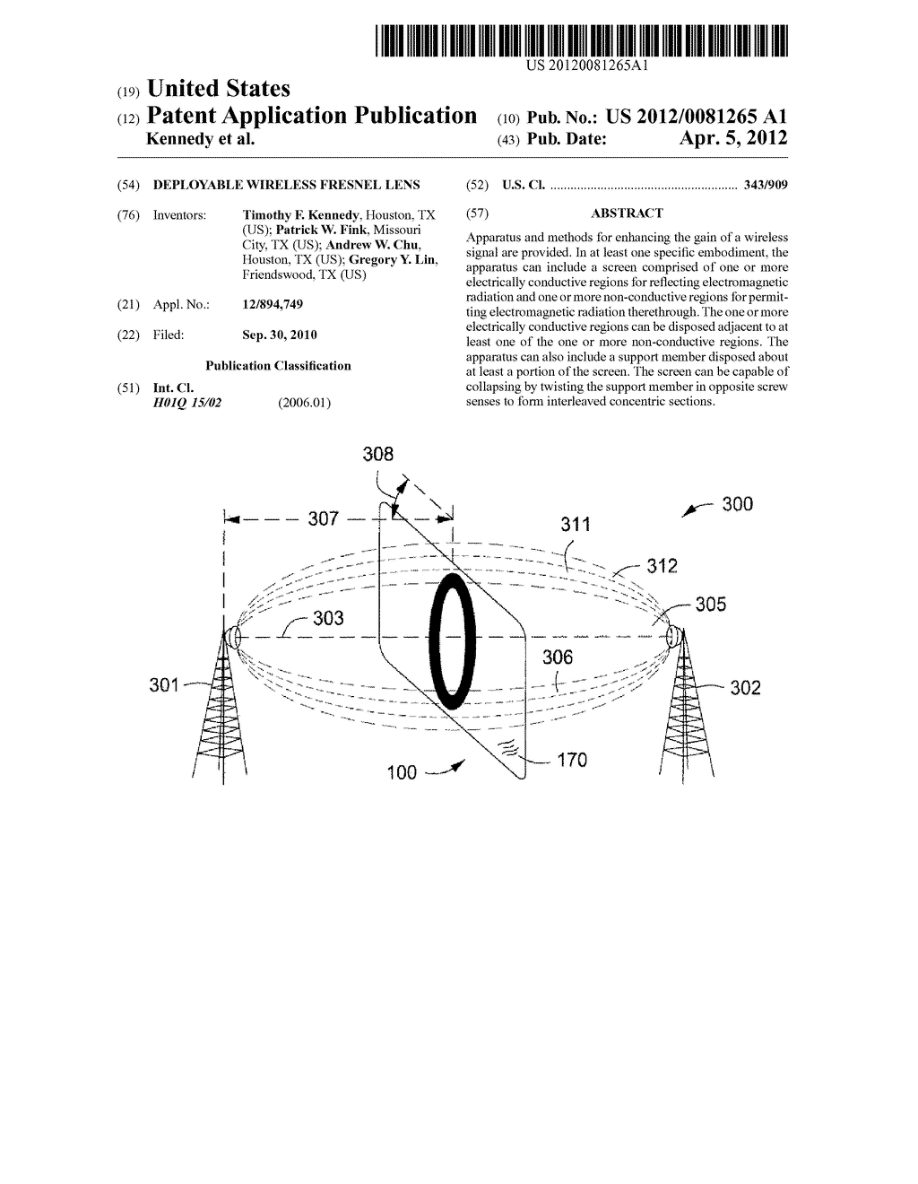 DEPLOYABLE WIRELESS FRESNEL LENS - diagram, schematic, and image 01