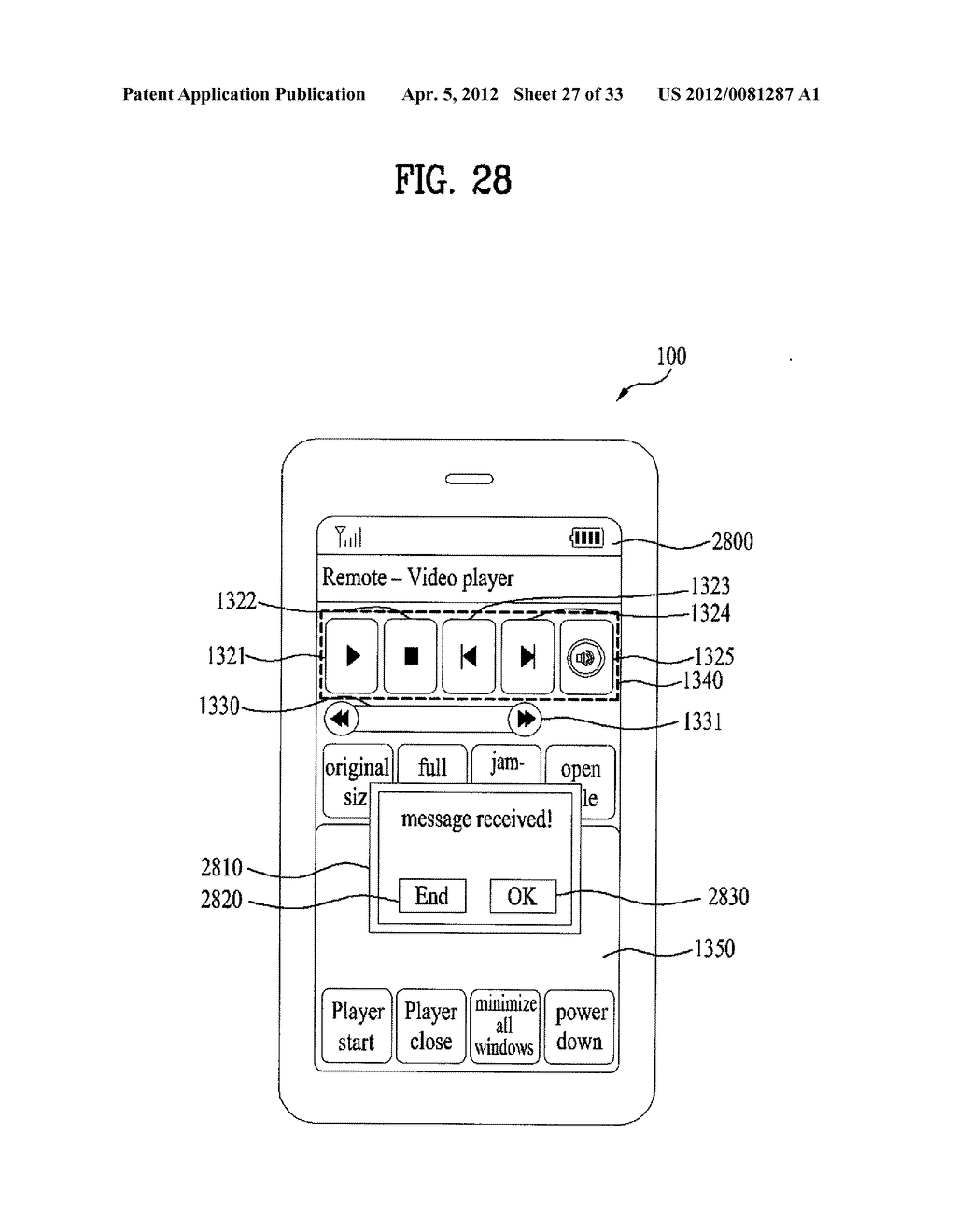 MOBILE TERMINAL AND APPLICATION CONTROLLING METHOD THEREIN - diagram, schematic, and image 28