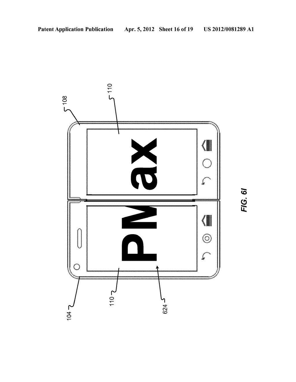 KEYBOARD FILLING ONE SCREEN OR SPANNING MULTIPLE SCREENS OF A MULTIPLE     SCREEN DEVICE - diagram, schematic, and image 17