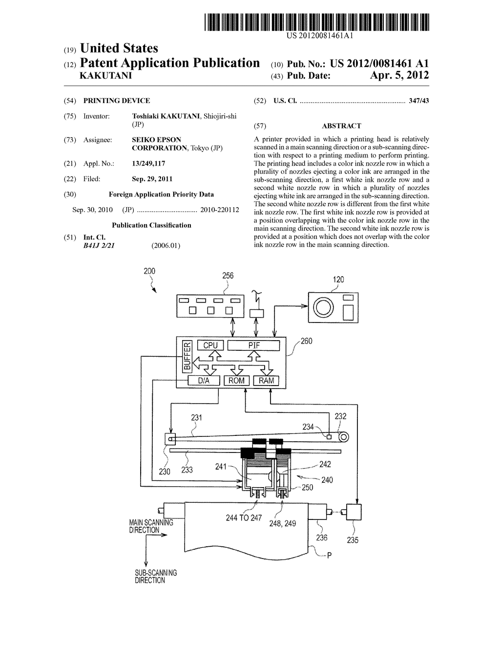 PRINTING DEVICE - diagram, schematic, and image 01