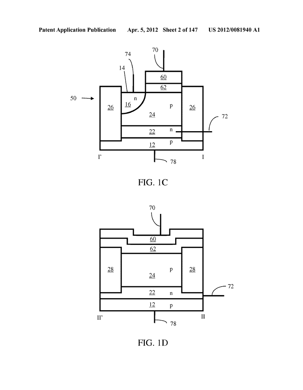 SEMICONDUCTOR MEMORY DEVICE HAVING AN ELECTRICALLY FLOATING BODY     TRANSISTOR - diagram, schematic, and image 03