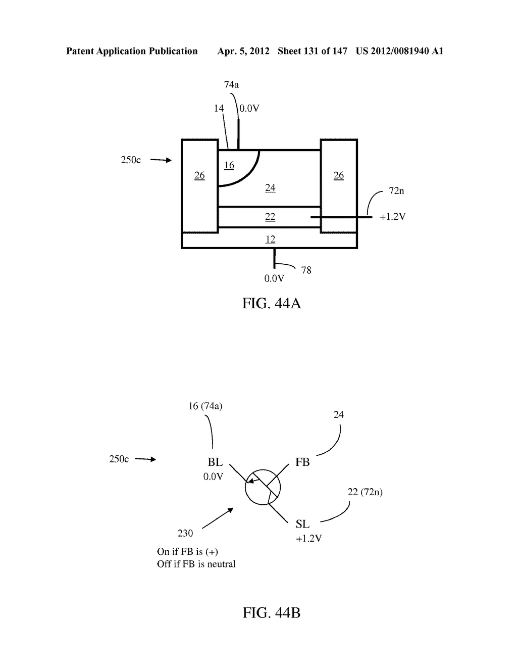 SEMICONDUCTOR MEMORY DEVICE HAVING AN ELECTRICALLY FLOATING BODY     TRANSISTOR - diagram, schematic, and image 132