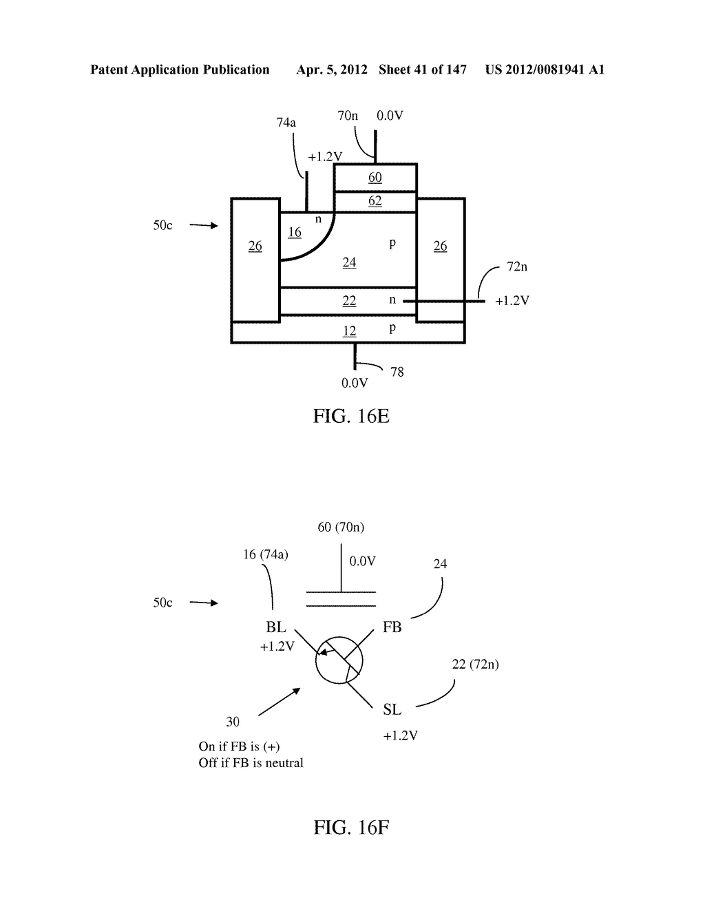 SEMICONDUCTOR MEMORY DEVICE HAVING AN ELECTRICALLY FLOATING BODY     TRANSISTOR - diagram, schematic, and image 42