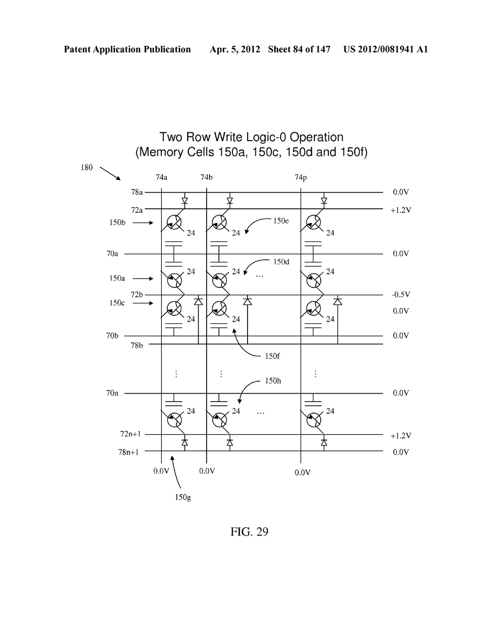 SEMICONDUCTOR MEMORY DEVICE HAVING AN ELECTRICALLY FLOATING BODY     TRANSISTOR - diagram, schematic, and image 85