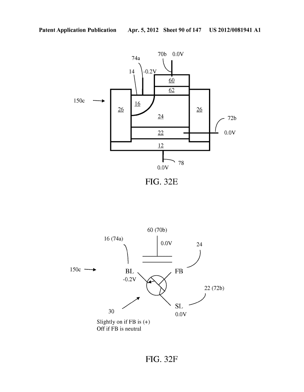 SEMICONDUCTOR MEMORY DEVICE HAVING AN ELECTRICALLY FLOATING BODY     TRANSISTOR - diagram, schematic, and image 91