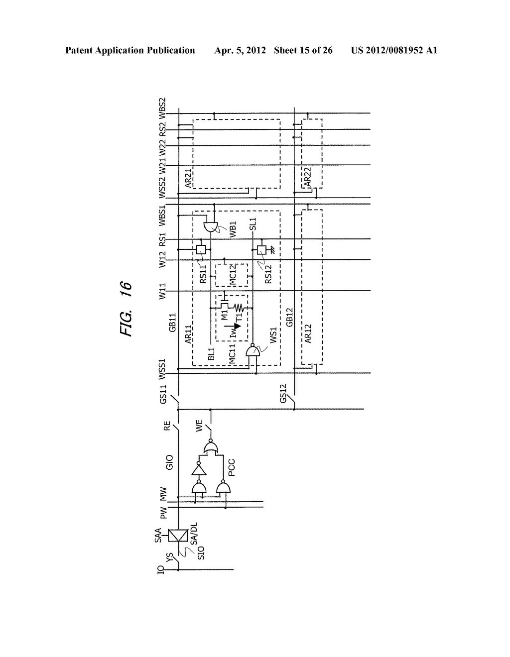 SEMICONDUCTOR STORAGE DEVICE - diagram, schematic, and image 16