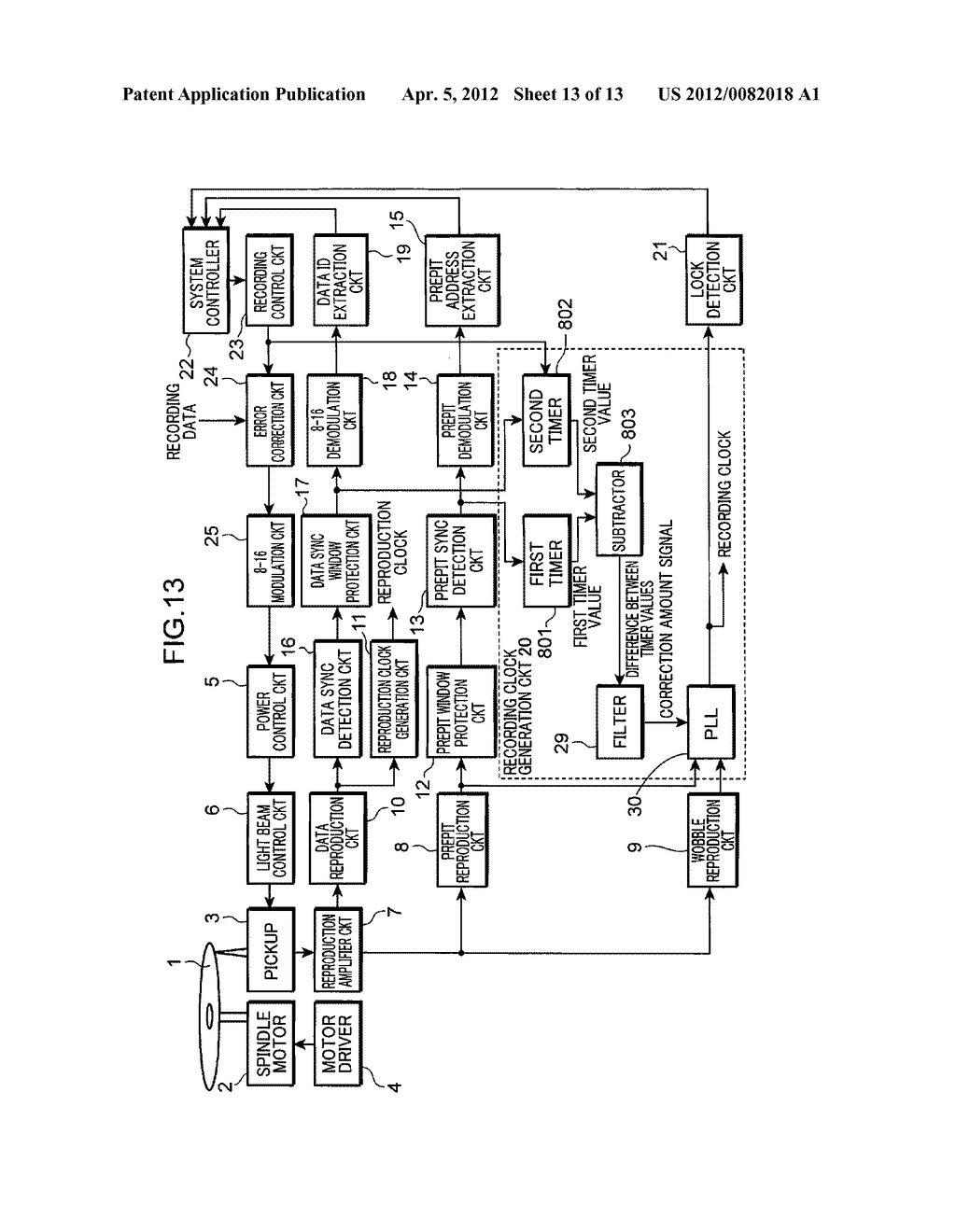 OPTICAL DISC RECORDING DEVICE AND RECORDING SIGNAL GENERATING DEVICE - diagram, schematic, and image 14