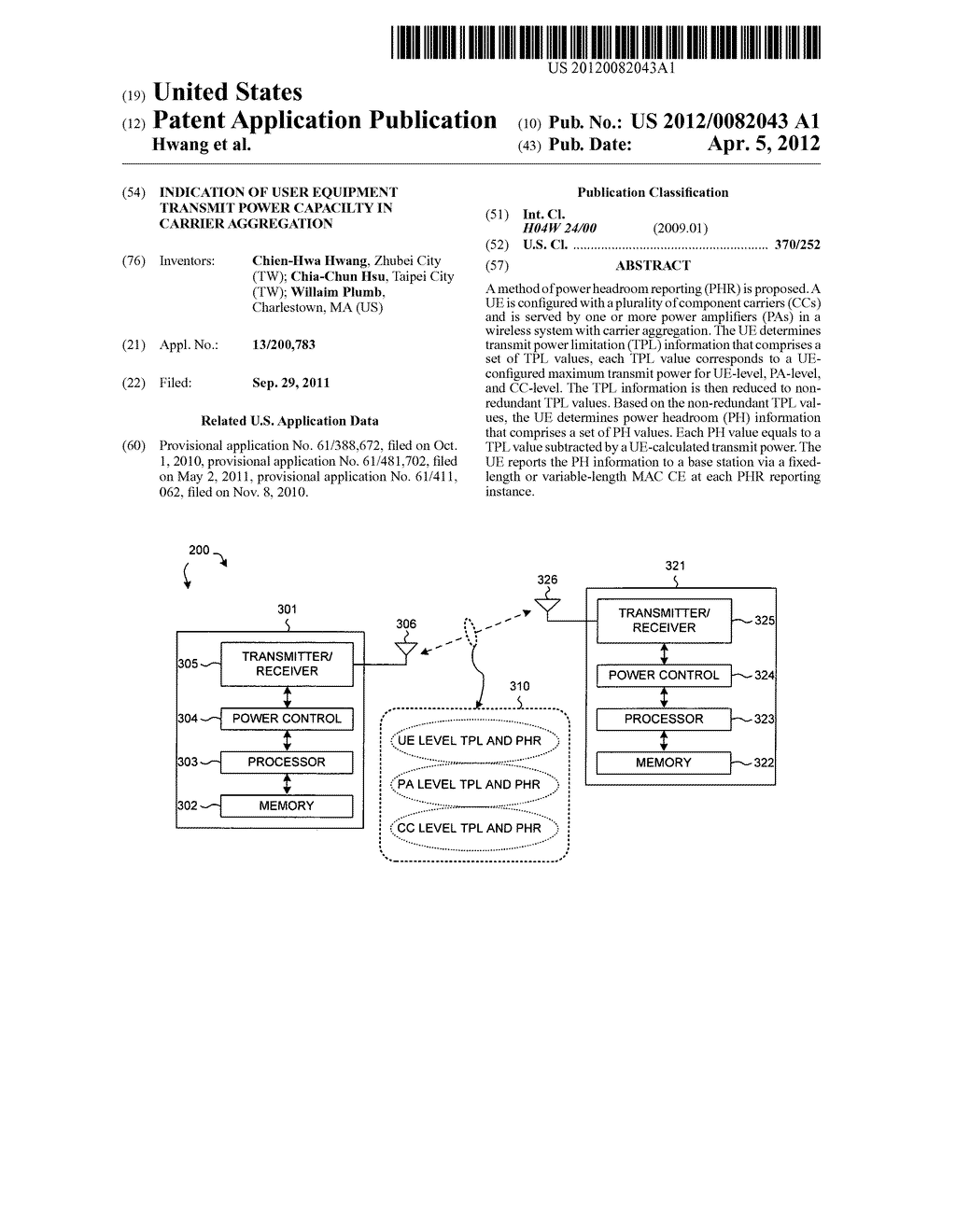 Indication of user equipment transmit power capacilty in carrier     aggregation - diagram, schematic, and image 01