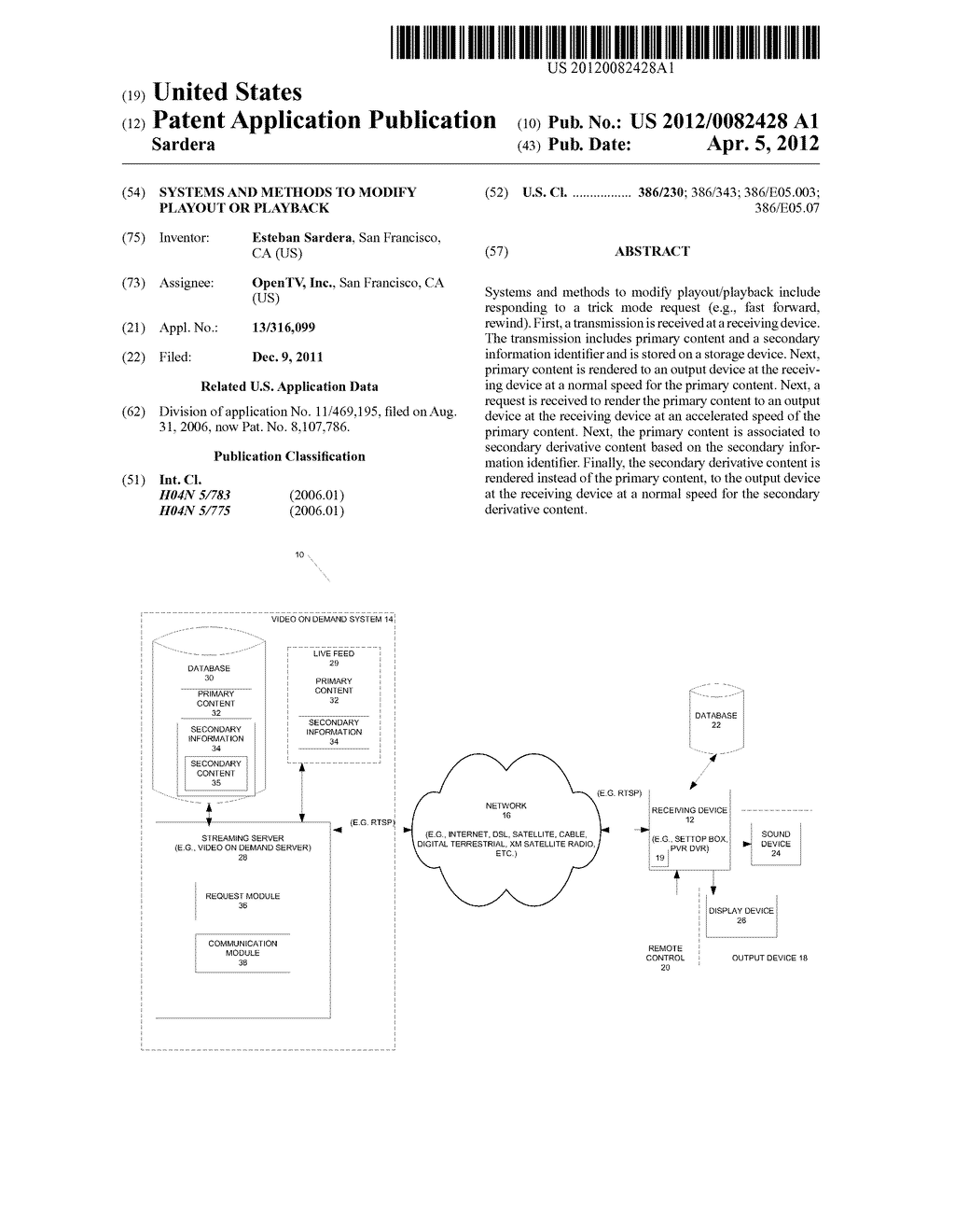 SYSTEMS AND METHODS TO MODIFY PLAYOUT OR PLAYBACK - diagram, schematic, and image 01