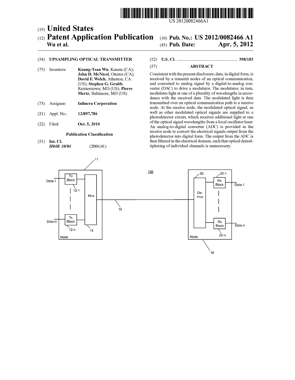 UPSAMPLING OPTICAL TRANSMITTER - diagram, schematic, and image 01